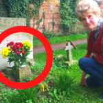 A woman found flowers at her husband's grave - a note inside a bouquet shocked her