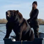 一個女人與一隻熊是最好的朋友-但這隻熊突然做了一些出乎意料的事情。