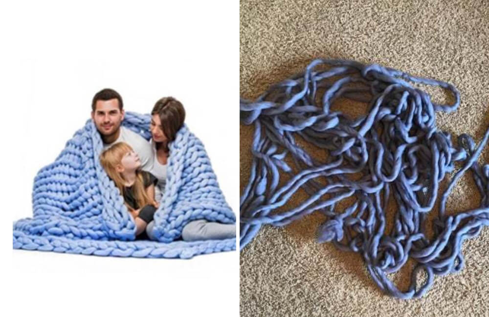 pătură tricotată